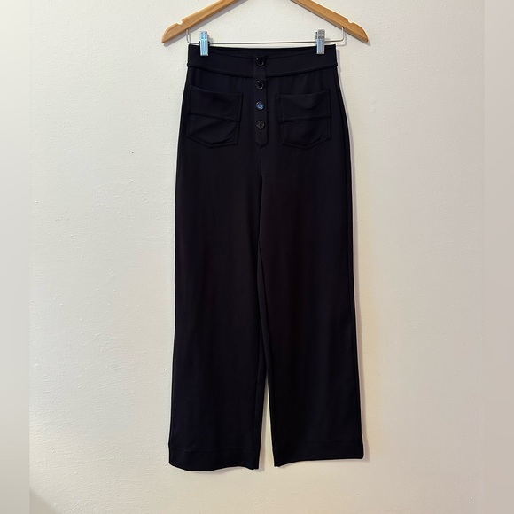 NEW Halara High Waisted Straight Leg Pull-On Pants Pockets Size XS Black - Picture 5 of 13